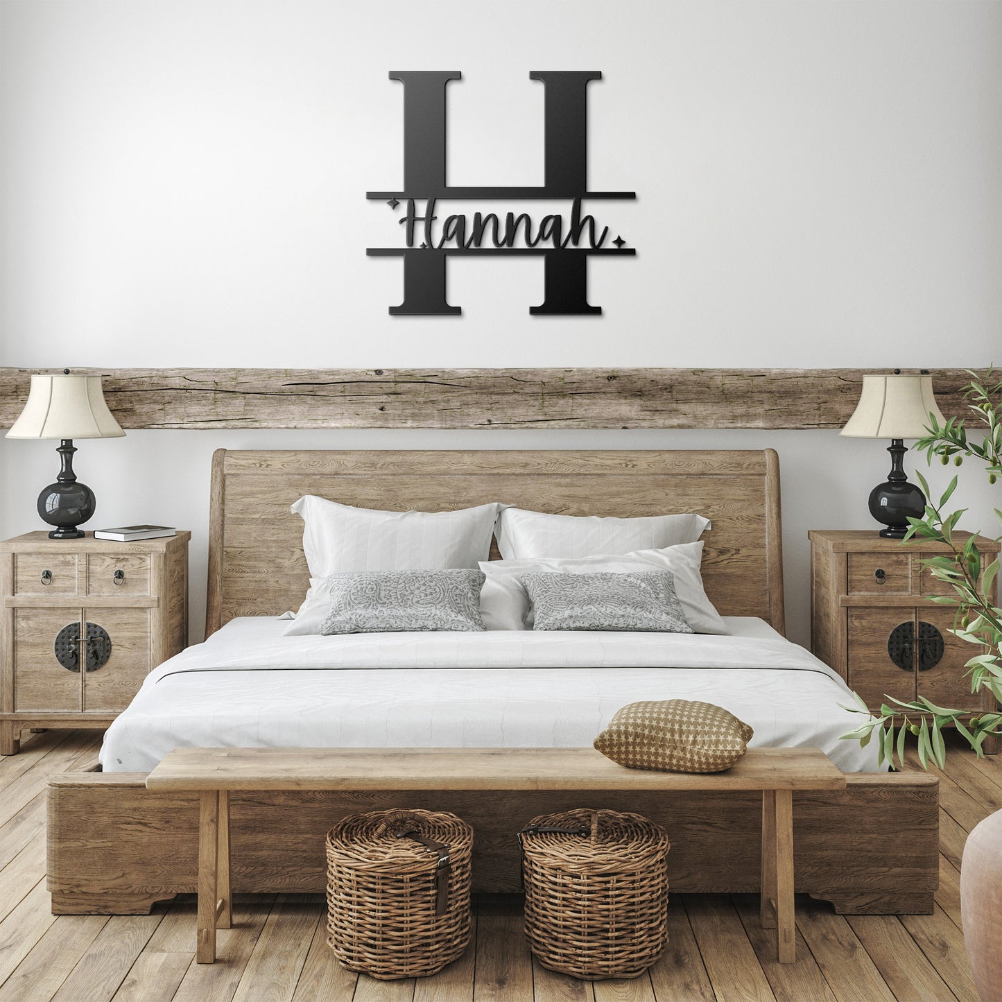 Custom Metal Signs | Monogram Wall Decor | Metal Wall Art | First or Last Name Sign | Family Name Sign | Personalized Wedding - Trails & Tails Supply Co.