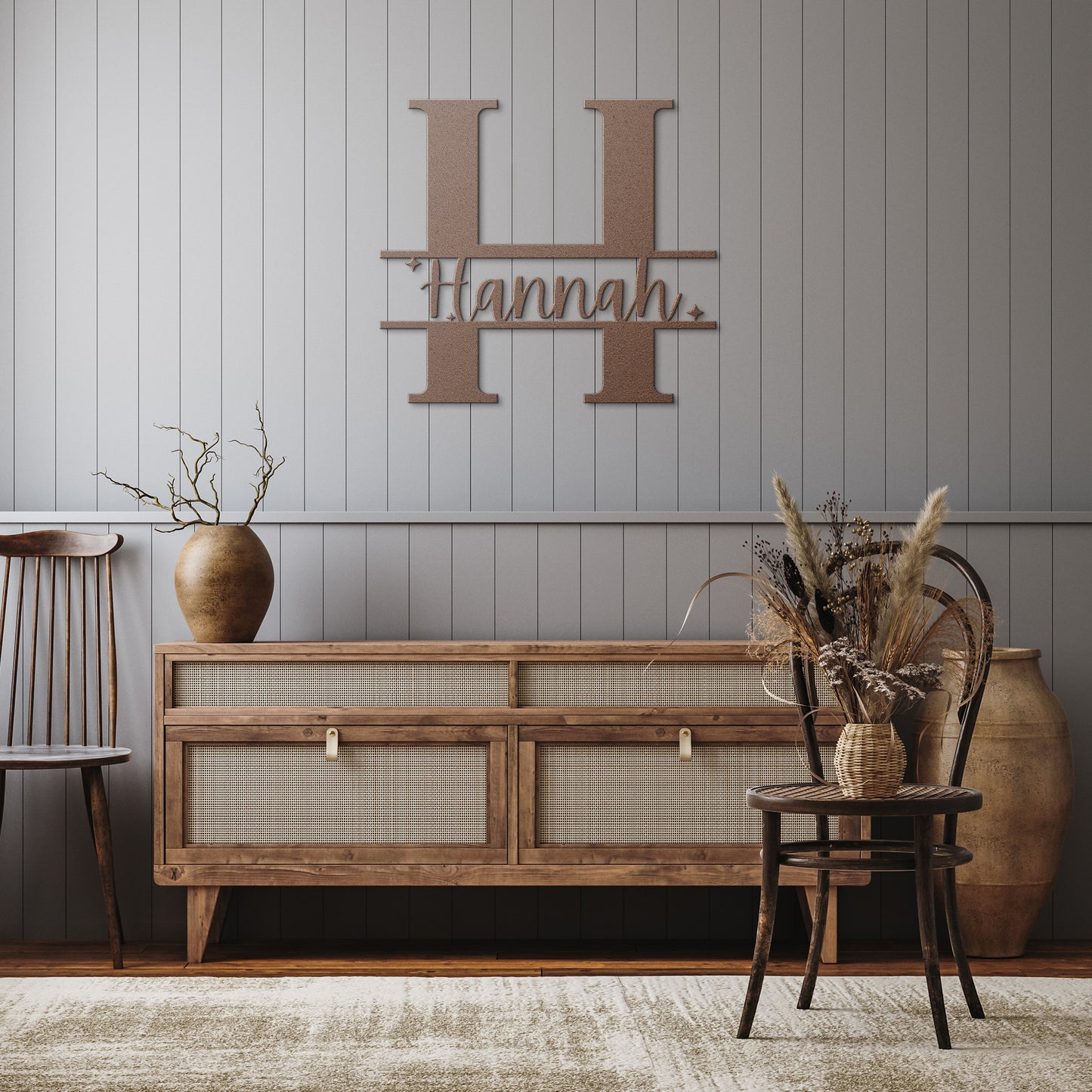 Custom Metal Signs | Monogram Wall Decor | Metal Wall Art | First or Last Name Sign | Family Name Sign | Personalized Wedding - Trails & Tails Supply Co.