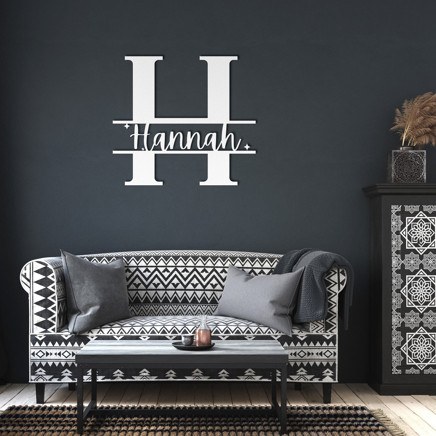 Custom Metal Signs | Monogram Wall Decor | Metal Wall Art | First or Last Name Sign | Family Name Sign | Personalized Wedding - Trails & Tails Supply Co.