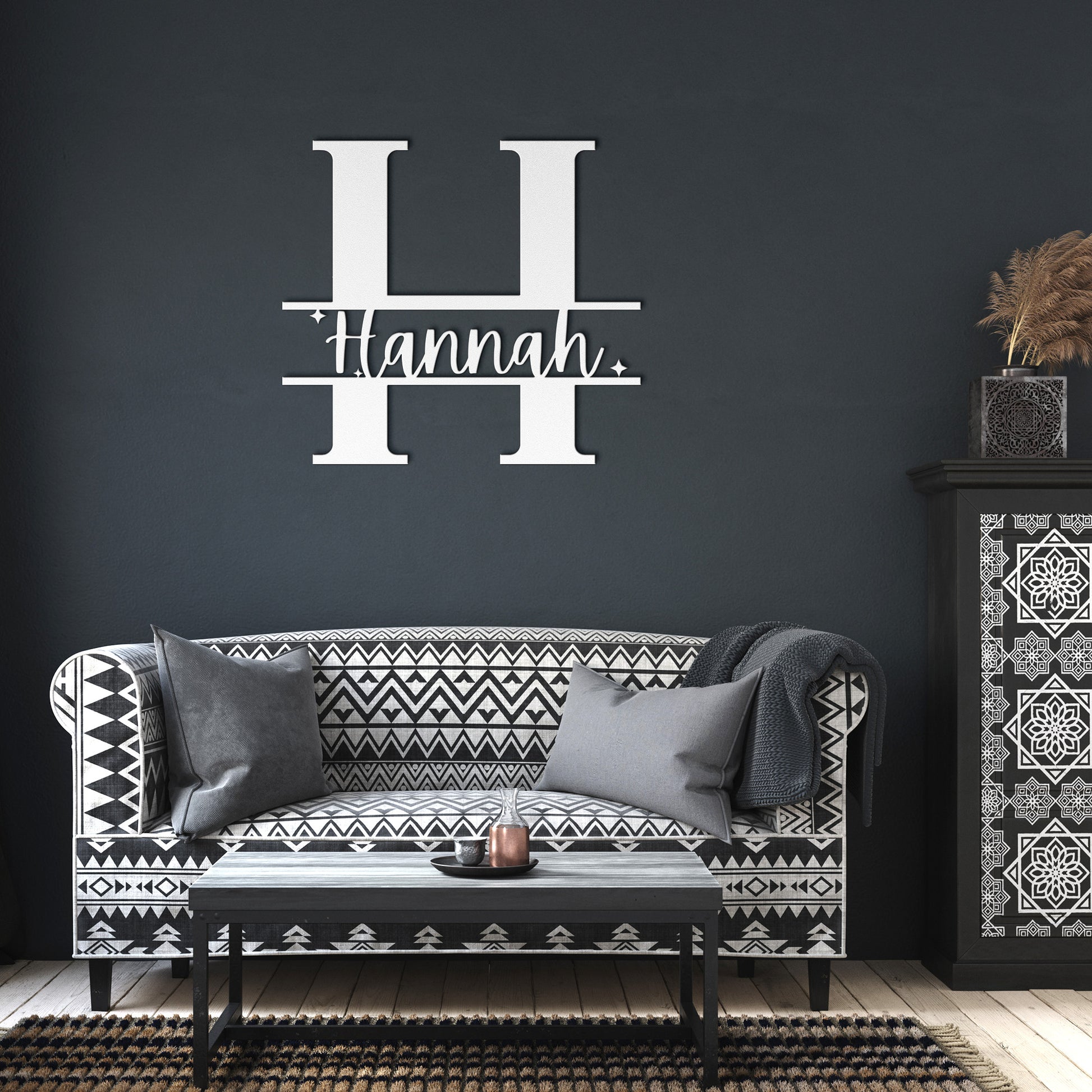 Custom Metal Signs | Monogram Wall Decor | Metal Wall Art | First or Last Name Sign | Family Name Sign | Personalized Wedding - Trails & Tails Supply Co.